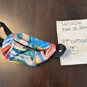 NEW WITHOUT TAGS Herschel Supply Co. Paint Pour Belt Bag